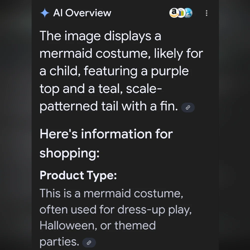 Mermaid 🧜‍♀️ Halloween costume BLFUELYMOST size Med 7/8 blue purple cute